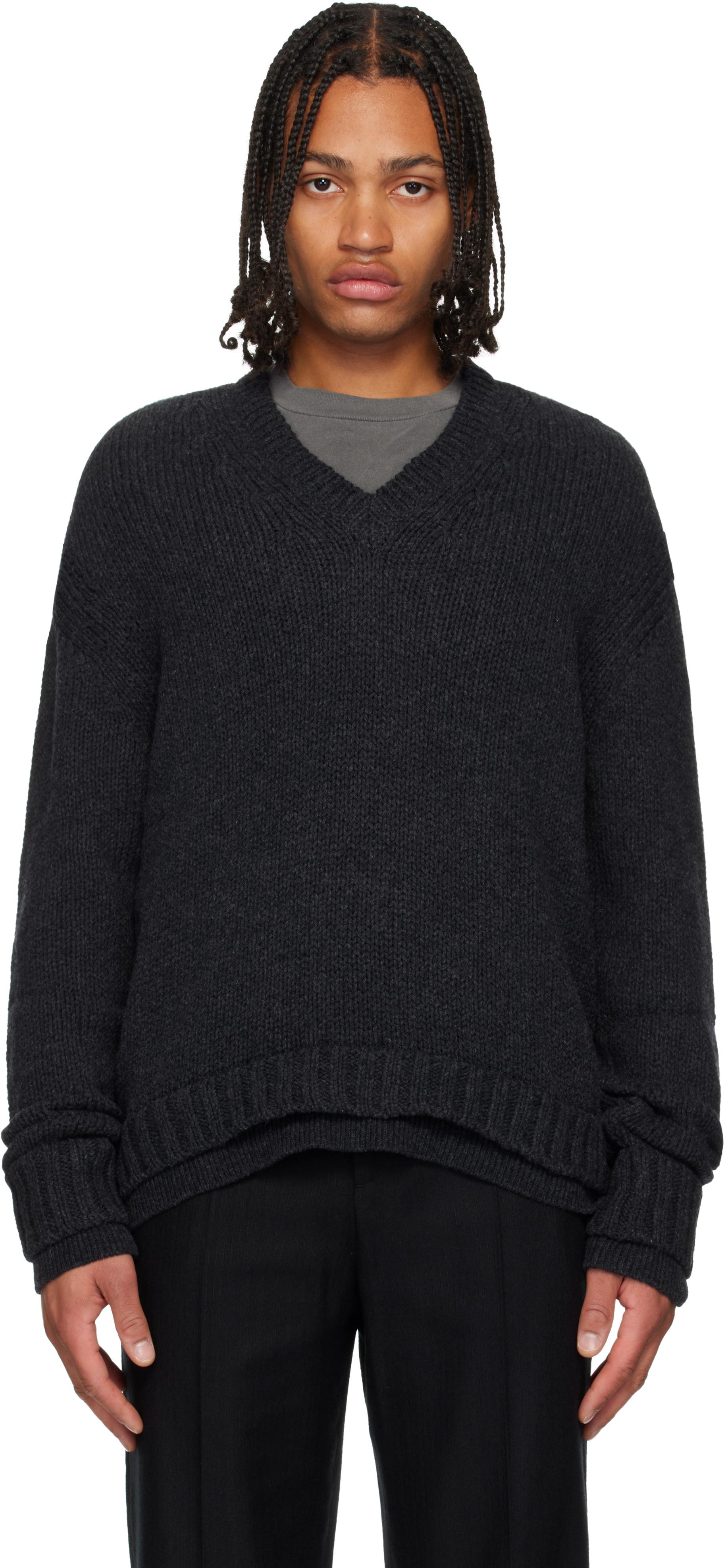 OUR LEGACY スカルデザイン ニットセーター ダークグレー OUR LEGACY スカルデザイン ニットセーター ダークグレー OUR LEGACY