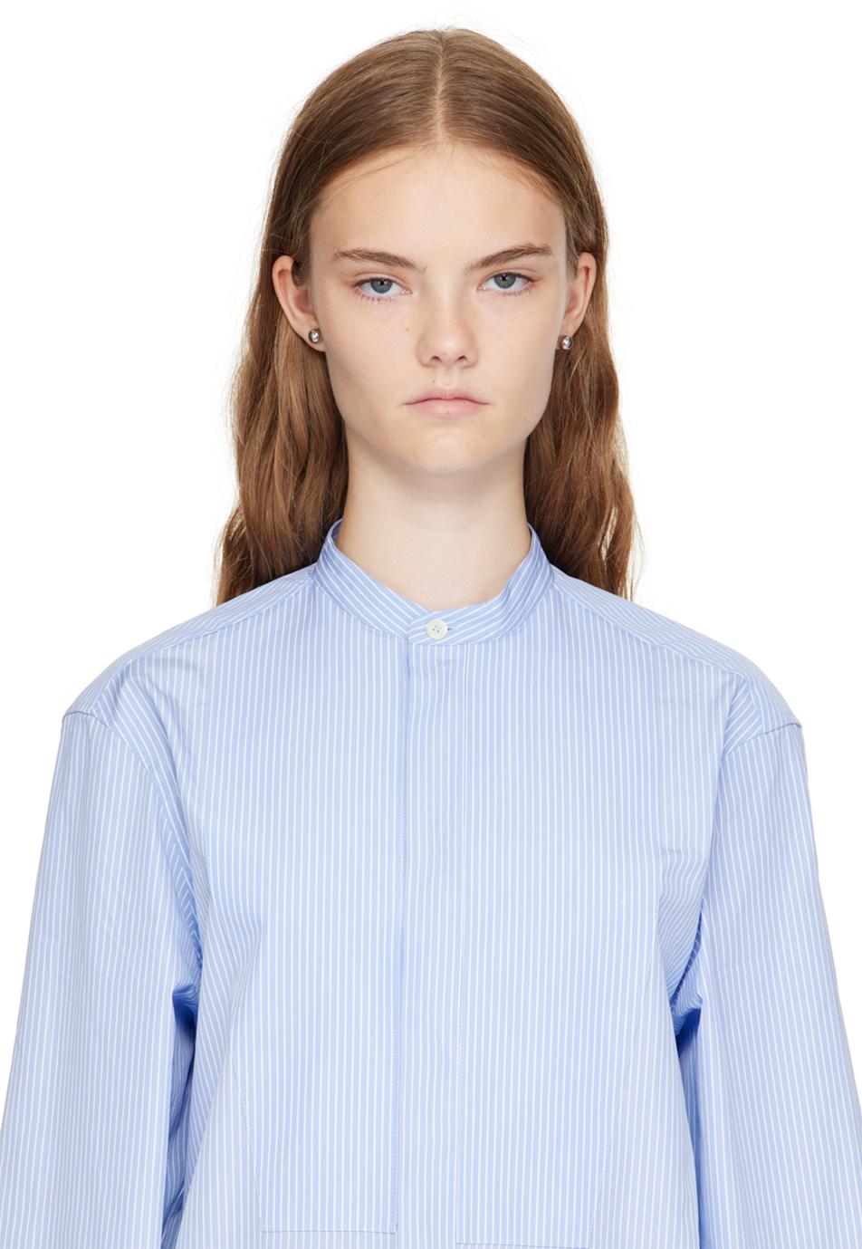Jil Sander レディース ホワイト シルバー スタッドピアス イヤリング 