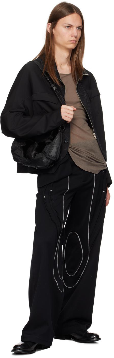 Innerraum メンズ ブラック Object M03 Half Moon バッグ  