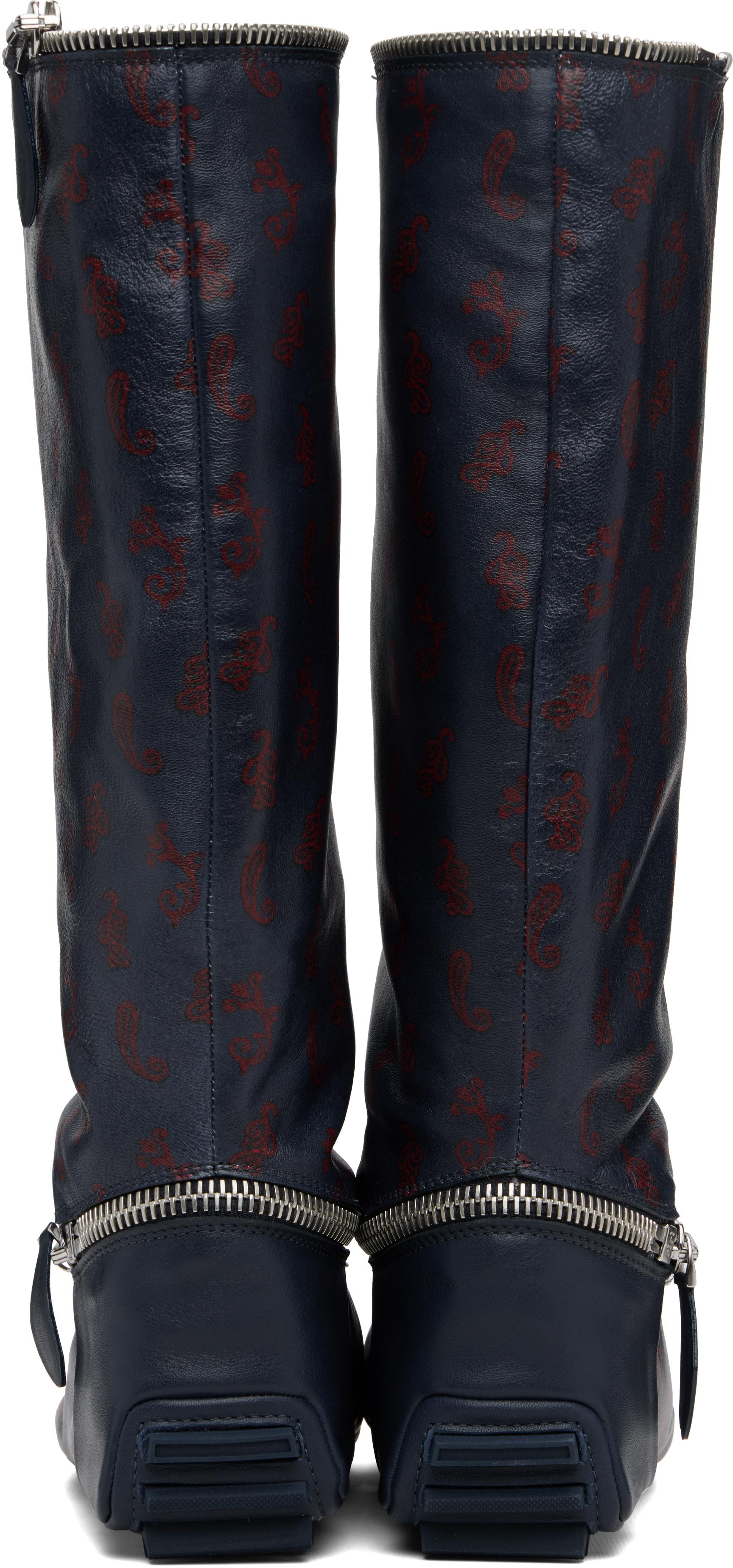 Kiko Kostadinov ブラック ロングブーツ Kiko Kostadinov RIBBON HIGH BOOT Black size EU / IT 39 | eBay