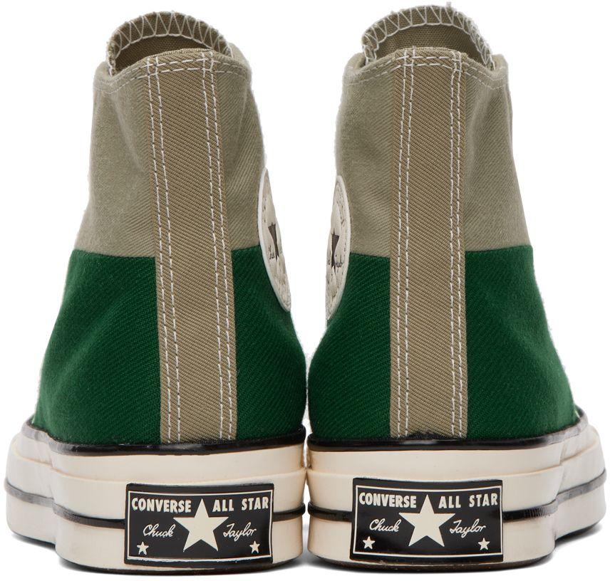 Converse Chuck 70 Colorblocked Sneakers in Green | Lyst