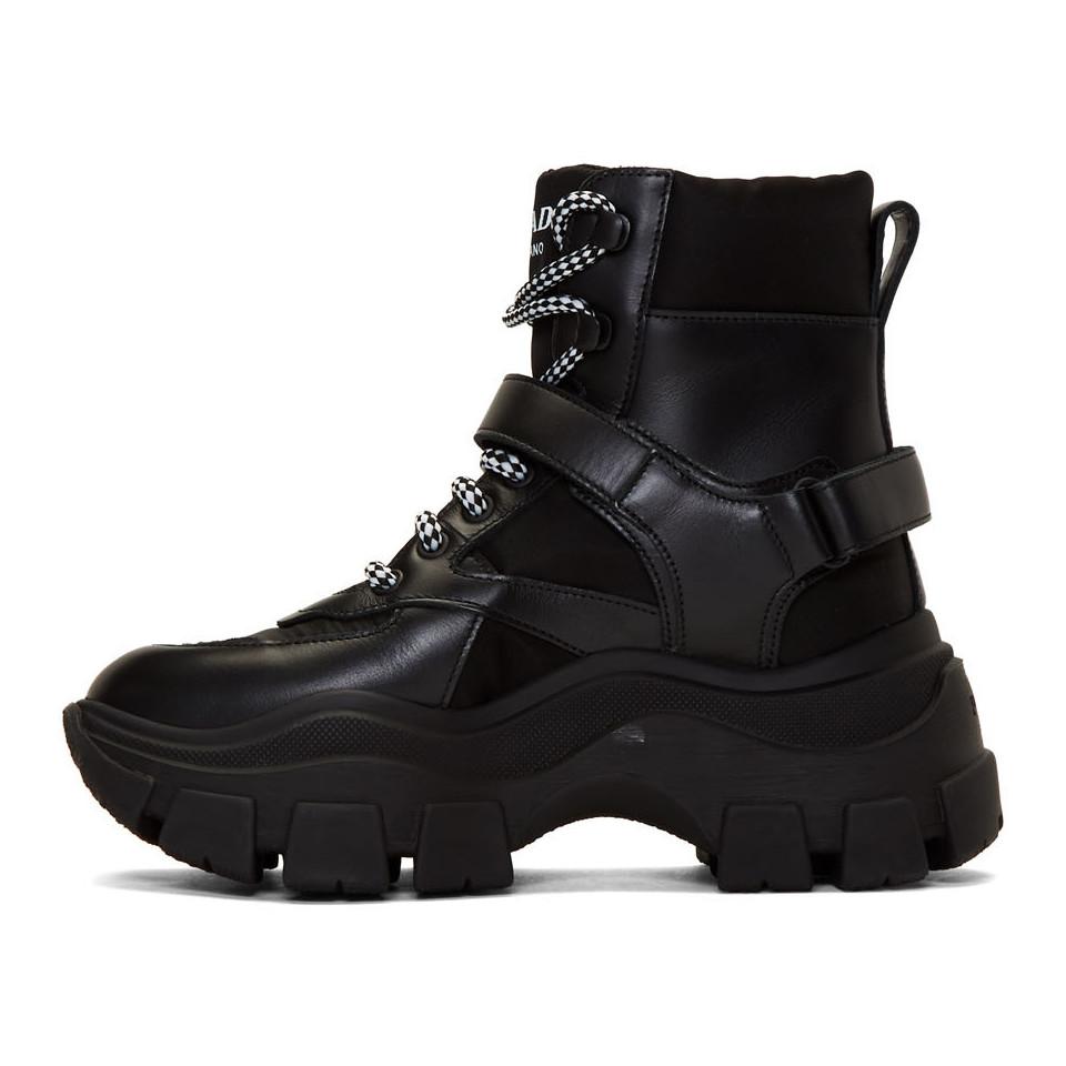 prada buckle boots