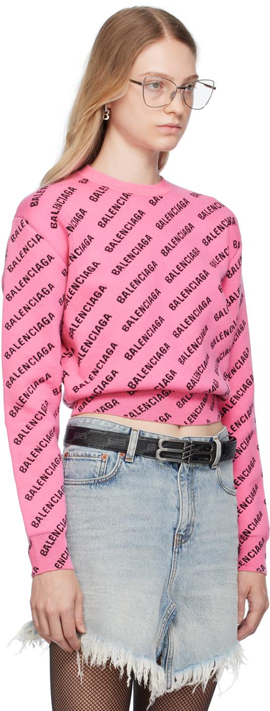 Balenciaga pink best sale jumper