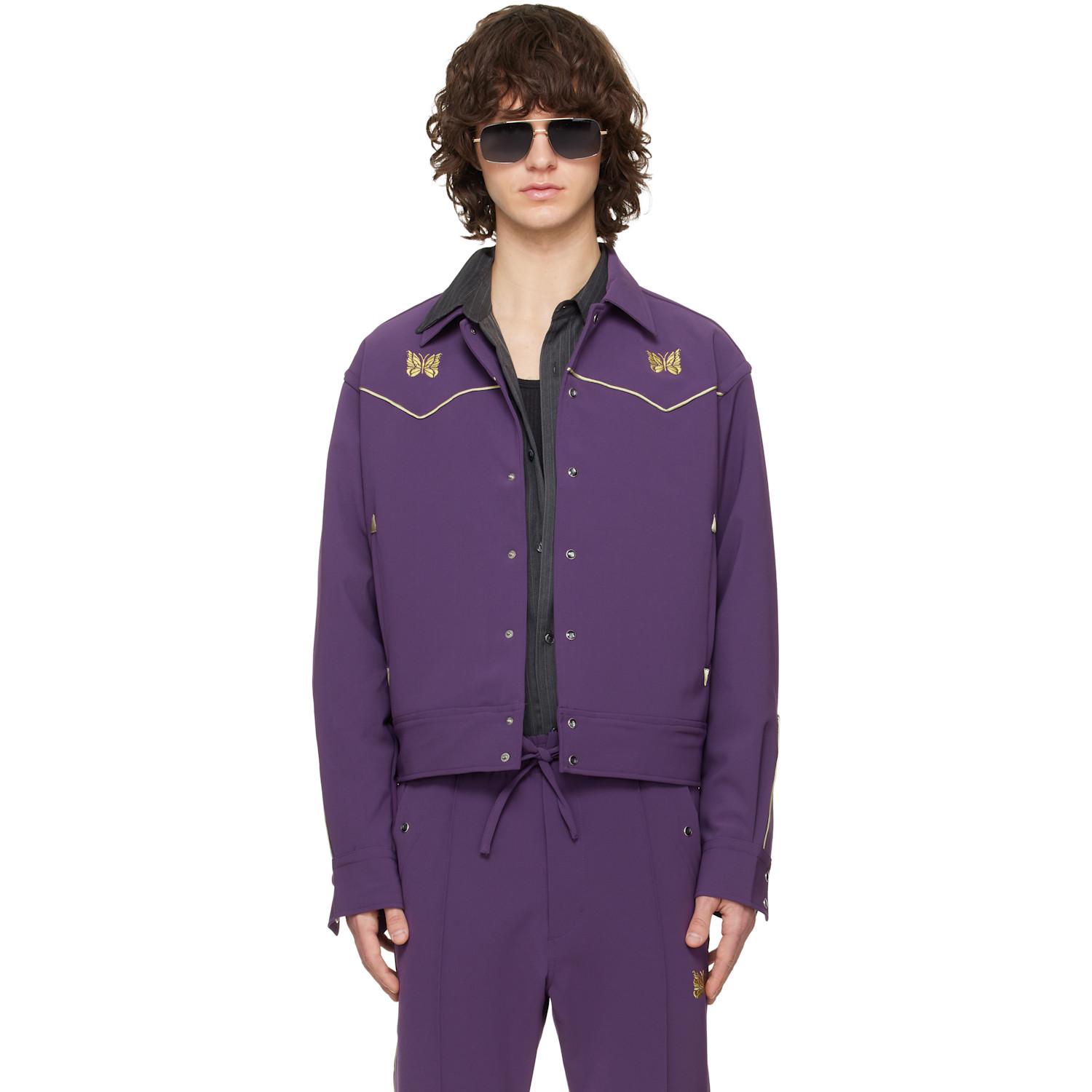 Needles Piping Cowboy Jacket in Purple for Men | Lyst