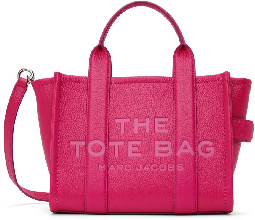 Marc Jacobs レディース ピンク The Leather Small トートバッグ 