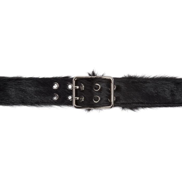 Prada Black Fur Belt for Men | Lyst