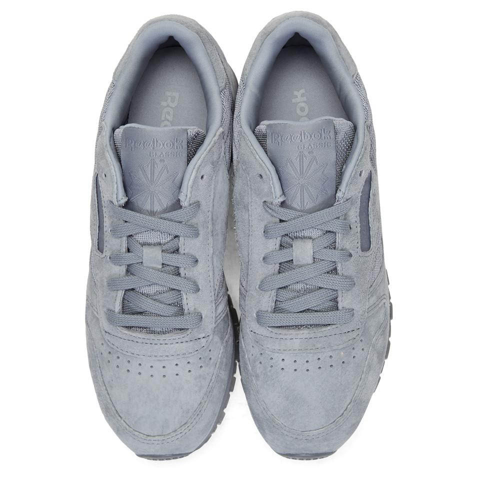 Natura prins koppeling Reebok Grey Suede Club C 85 Sneakers in Gray | Lyst