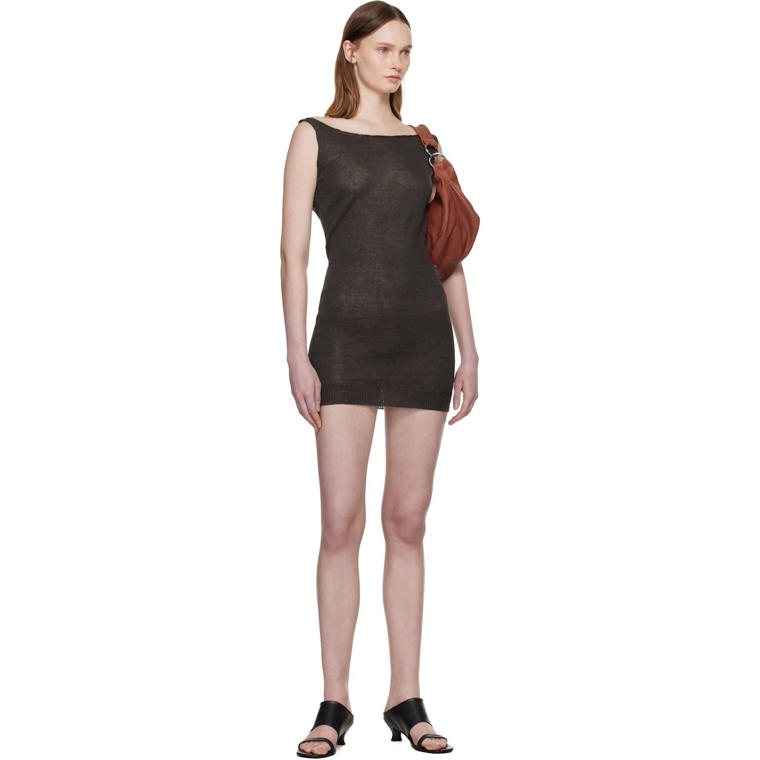 paloma wool ドレス ダークブラウン ノースリーブ ラップワンピース レディース Paloma Wool ワンピース | オンラインセールは最大47%オフ