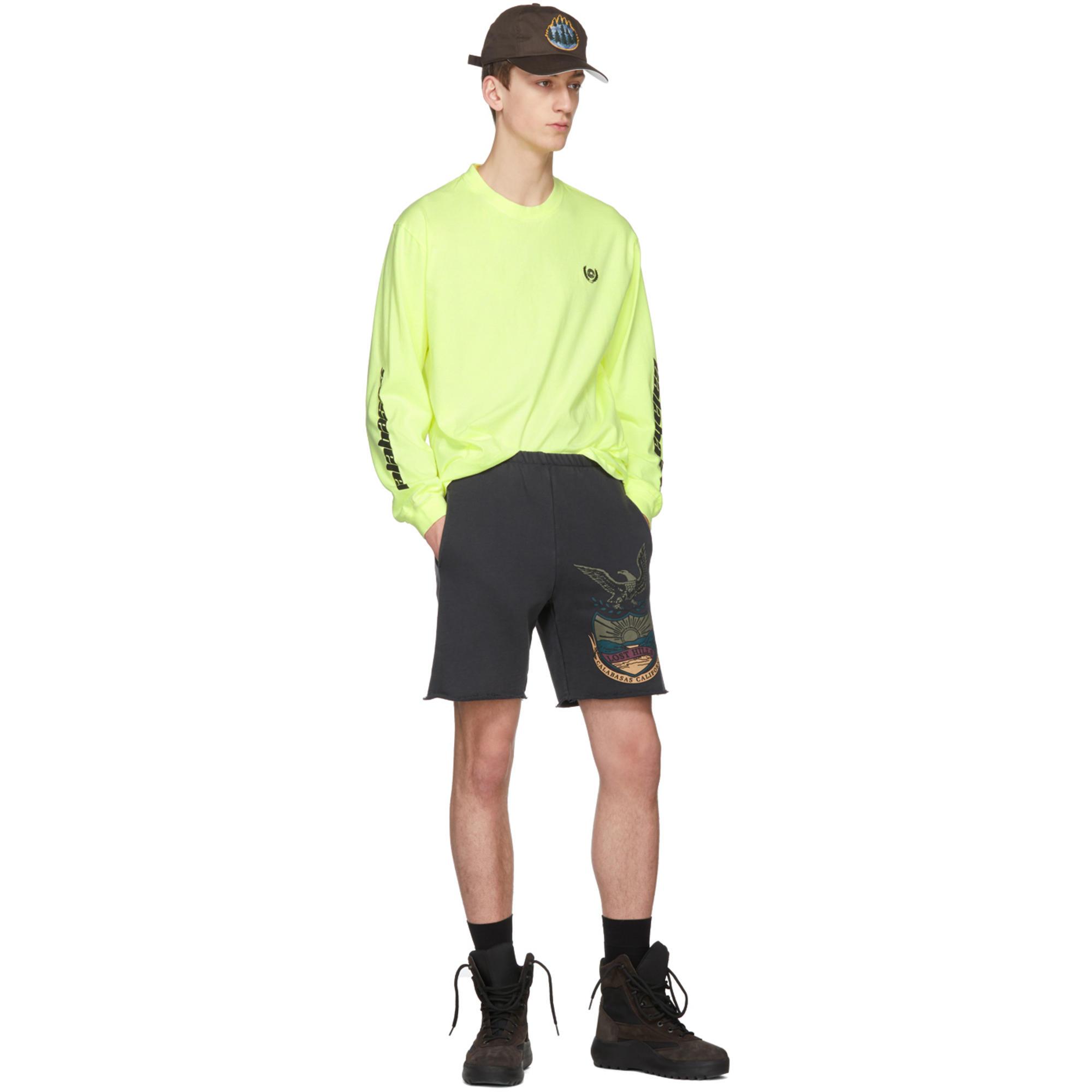 adidas yeezy calabasas long sleeves tee frozen yellow