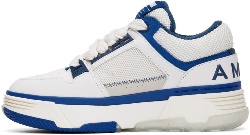 AMIRI ホワイト＆ネイビー MA Quad MA-1 スニーカー White & Navy MA Quad MA-1 Sneakers by AMIRI on Sale