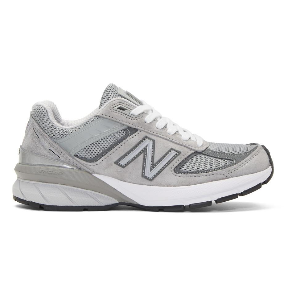 New Balance Suede Grey Us Made 990 V5 Sneakers in Gray - Lyst