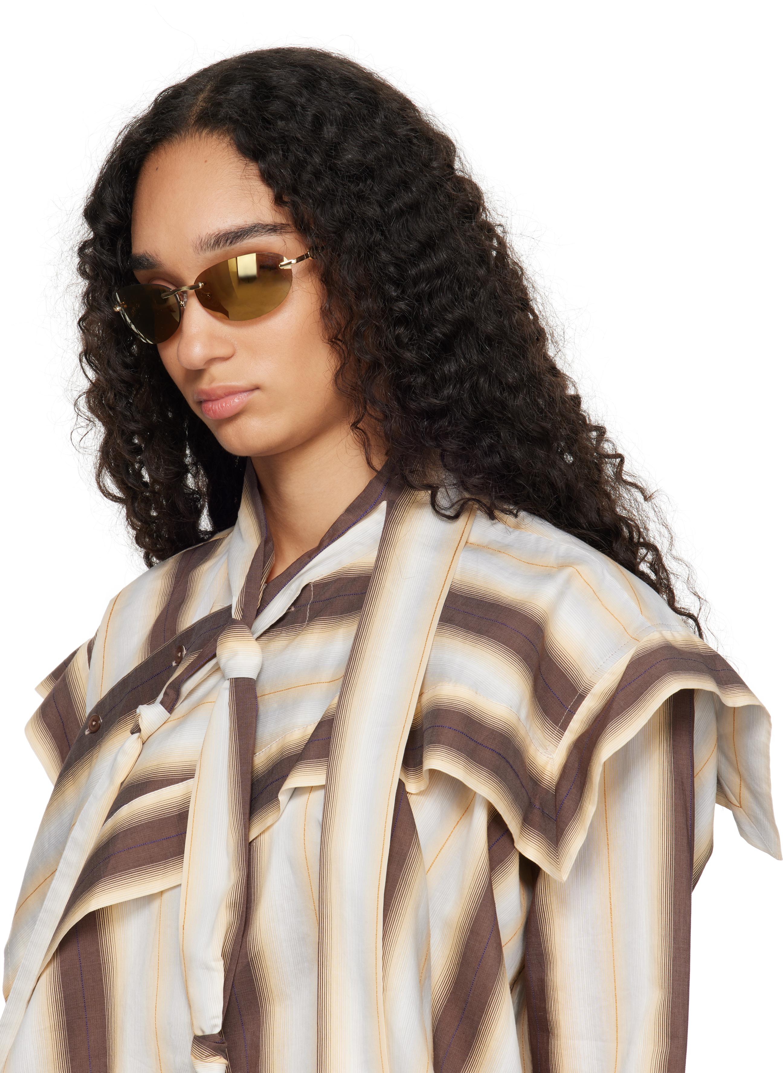 Le Specs Ssense Exclusive Slinky Sunglasses in Black Lyst UK