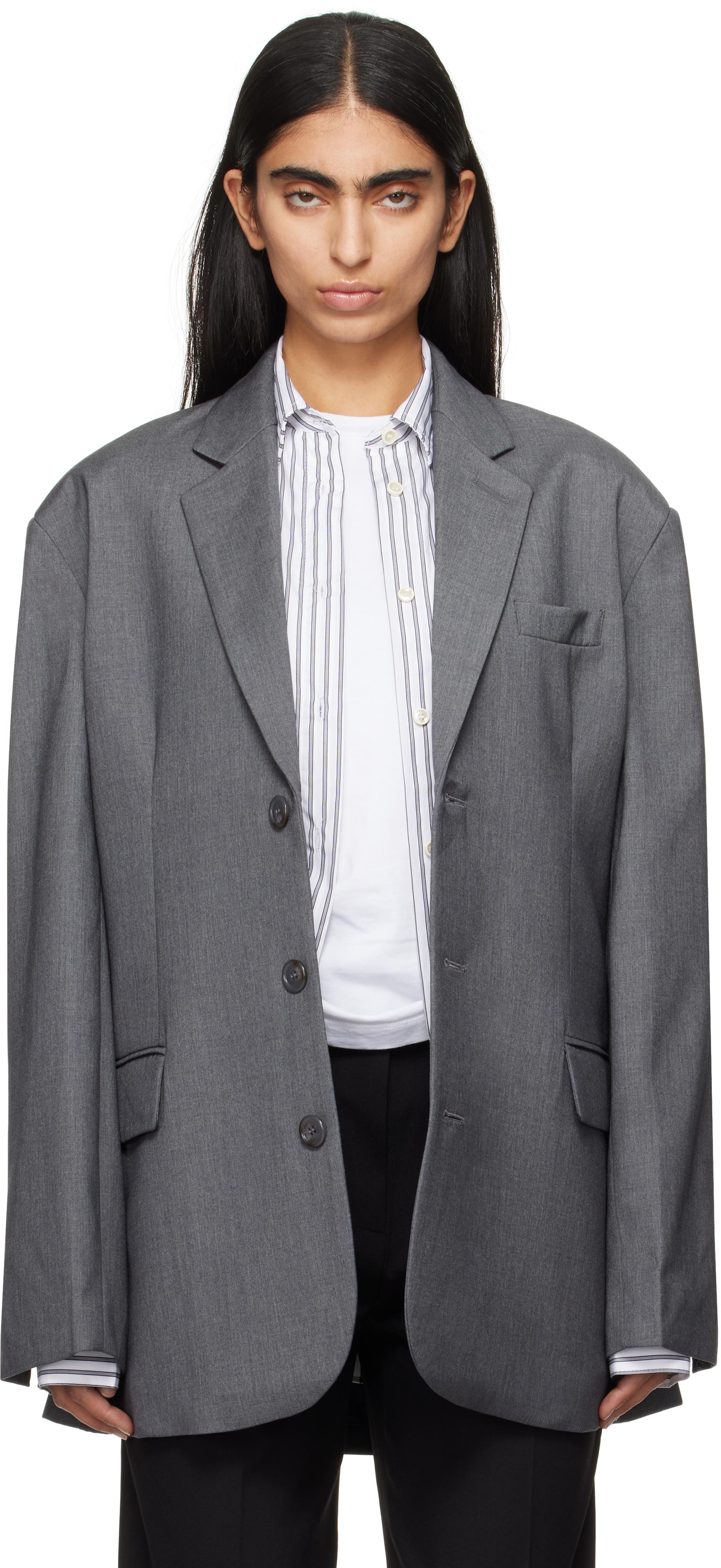 Frankie Shop レディース ブラック グレー Gelso オーバーサイズ Frankie Shop レディース ブラック グレー Gelso オーバーサイズ