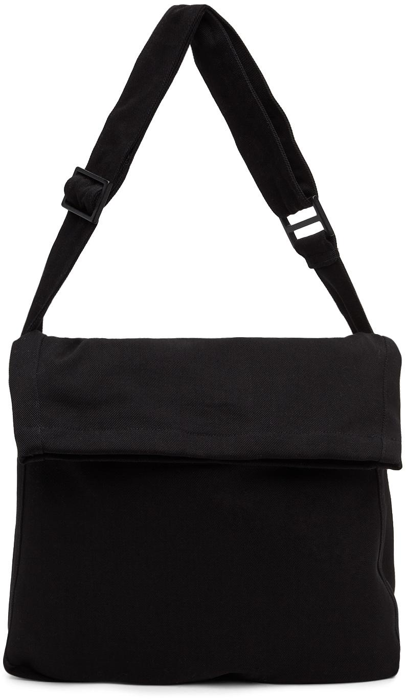 Our Legacy Washed Denim Sling Messenger Bag in Black for Men