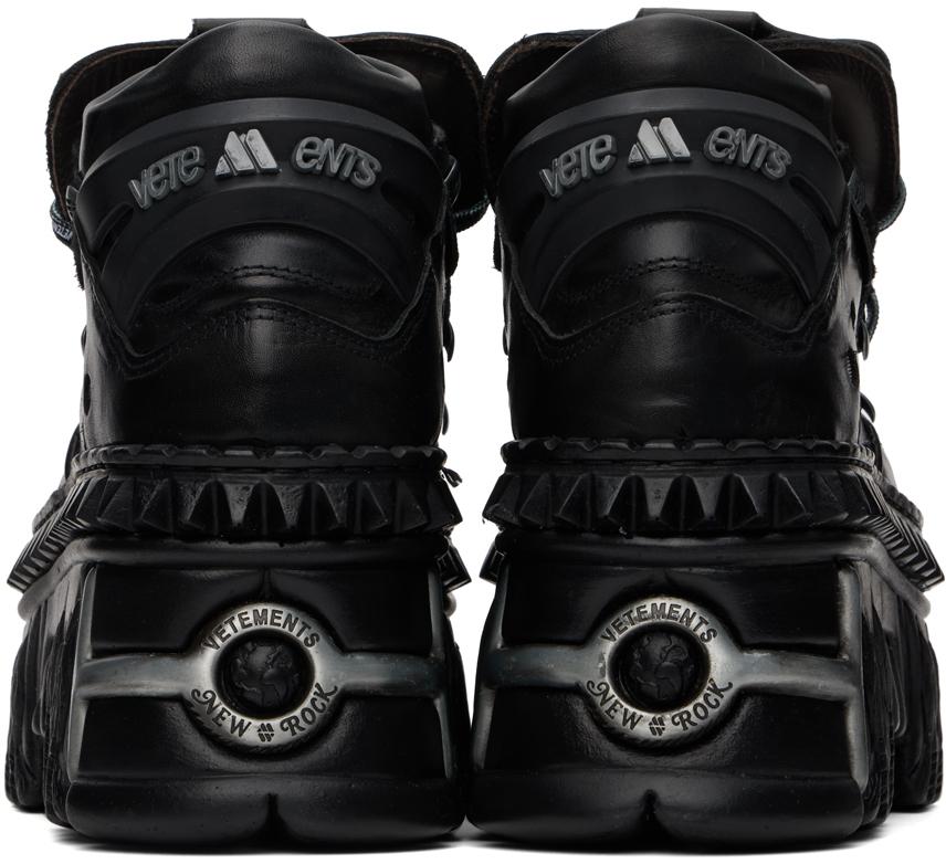 Vetements New Rock Edition Platform Sneakers in Black for