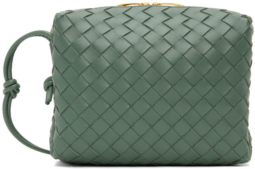Bottega Veneta レディース グリーン ーン スモール Loop カメラバッグ 