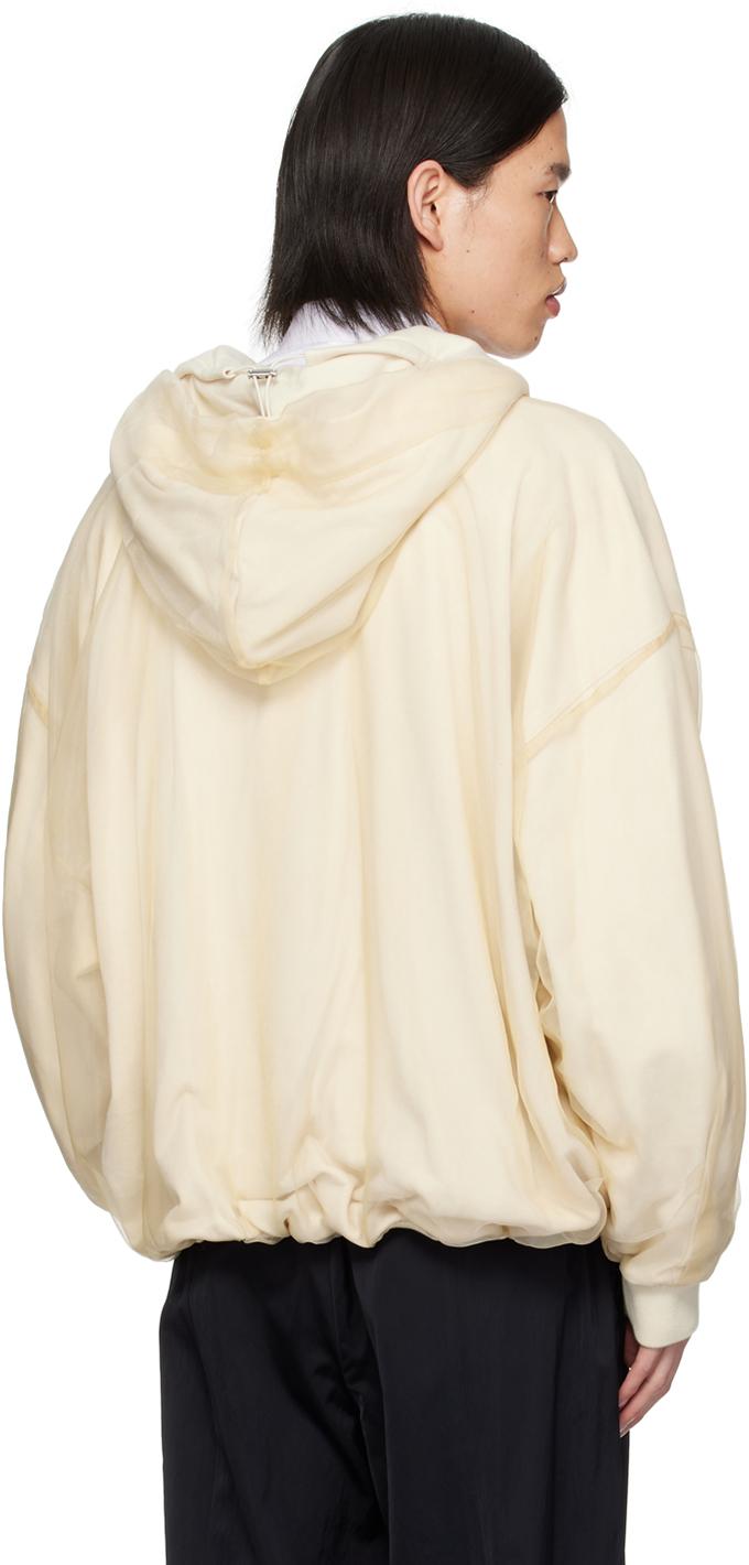 Wooyoungmi White Printed Hoodie