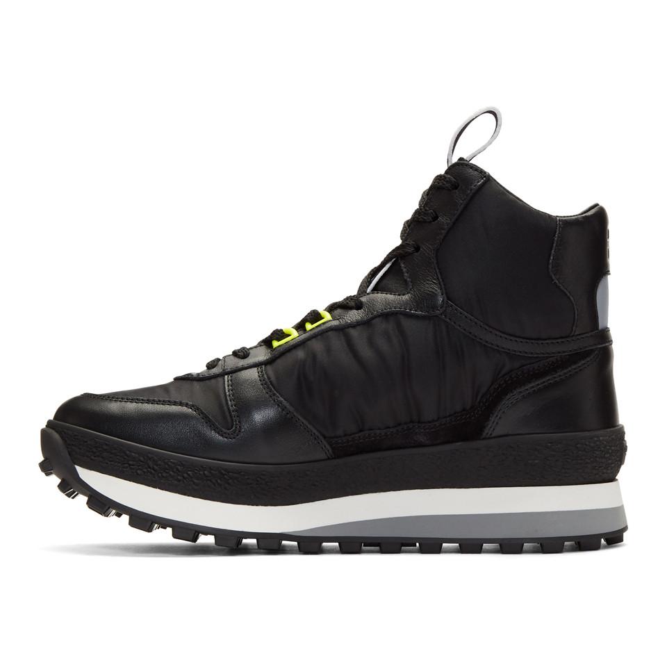 Givenchy Leather Tr3 High-top Runner Sneakers in Black for Men - Lyst