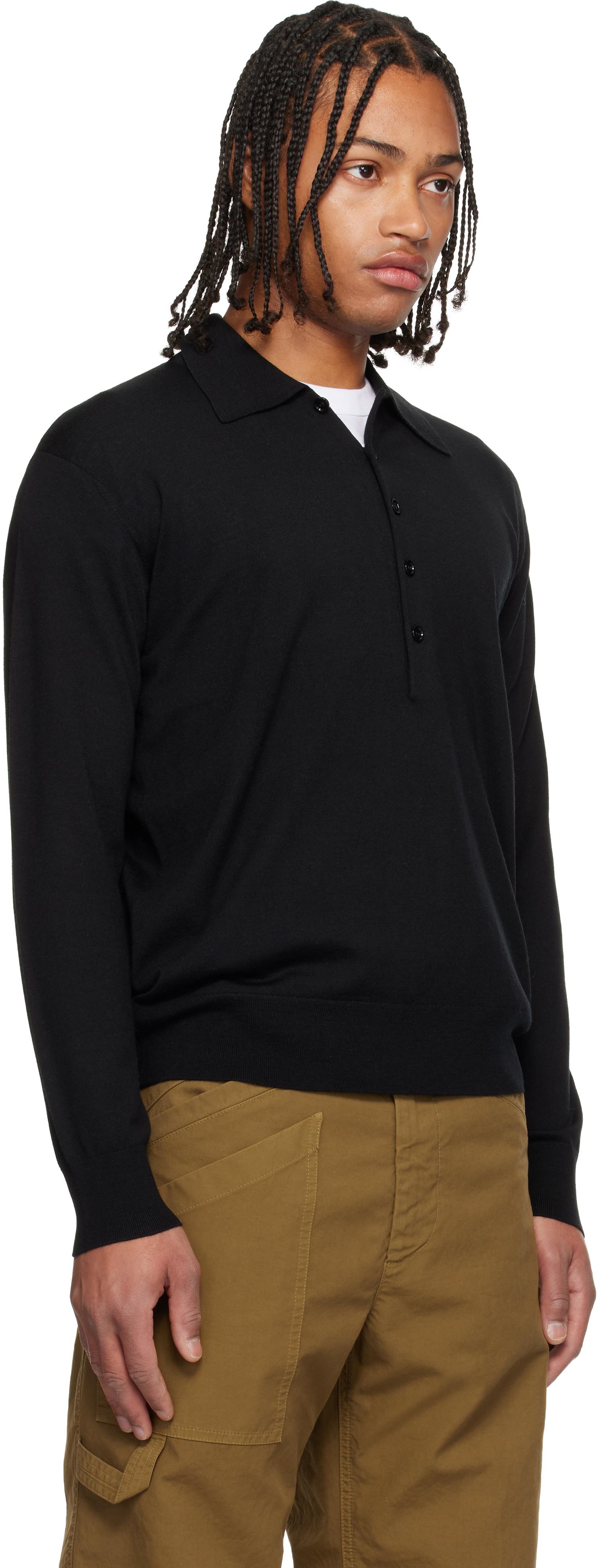 【Dries Van Noten】ポロシャツ Dries Van Notenのホワイト ポロカラー ポロシャツがセール中