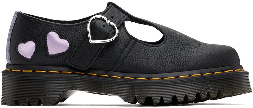 Dr. Martens レディース ブラック Polley Heart メリージェーン