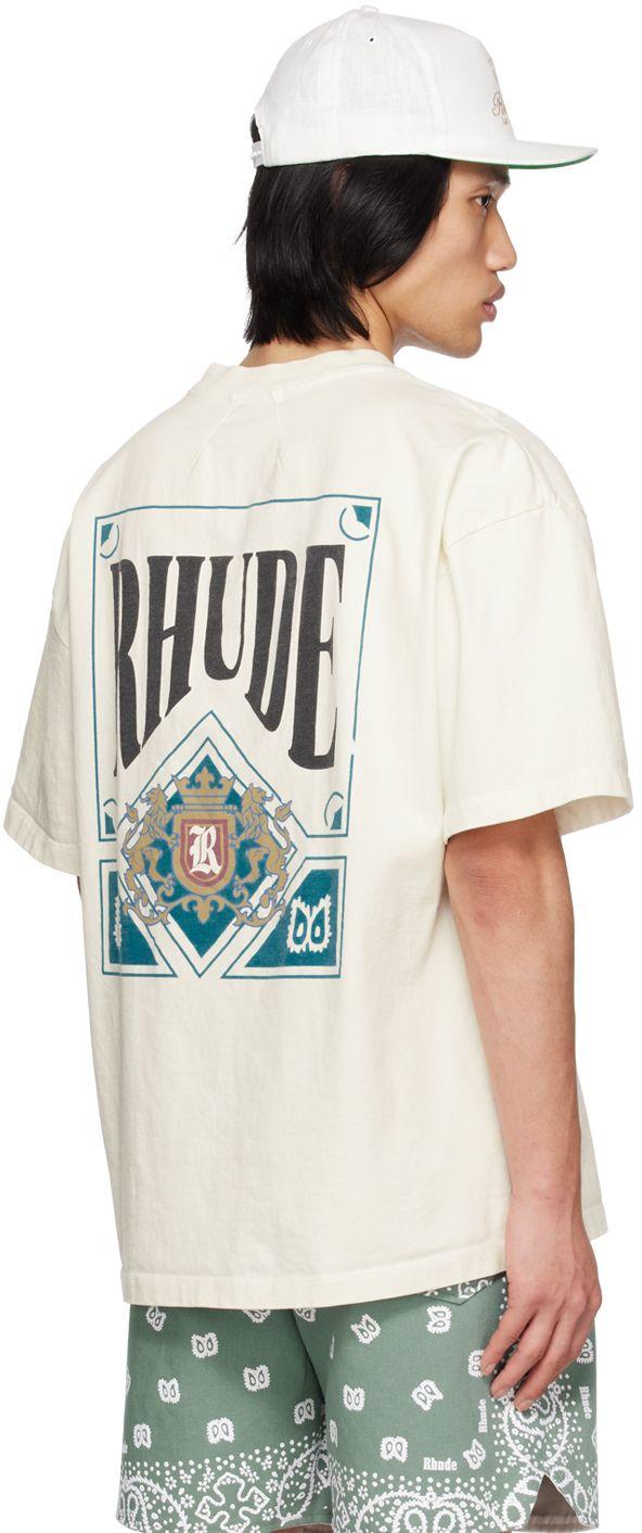 Rhude Off white Card T shirt for Men Lyst