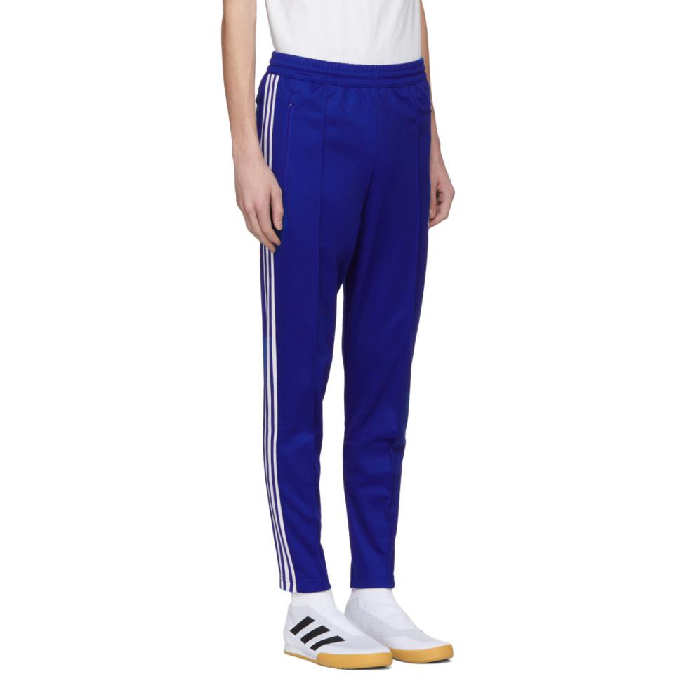 adidas Originals Blue Franz Beckenbauer Track Pants for Men - Lyst