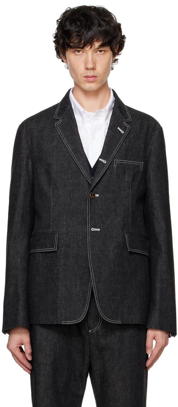Thom Browne メンズ ブラック Thom E Unconstructed Classic 