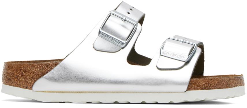 Silver on sale arizona birkenstocks