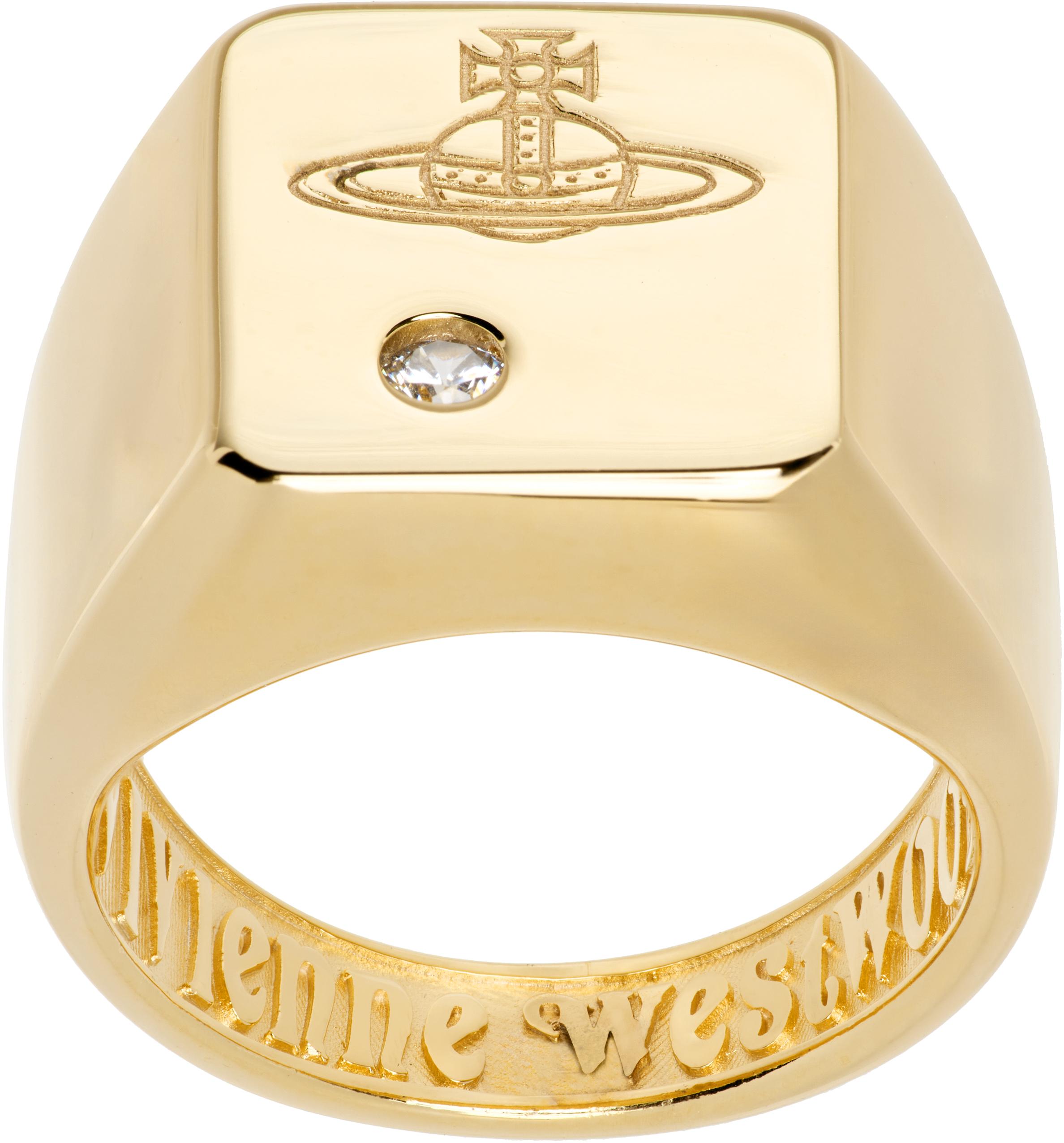 Vivienne Westwood カルロ ロゴシグネットリング vintage VIVIENNE WESTWOOD silver signet ring “orb” | NOIR ONLINE