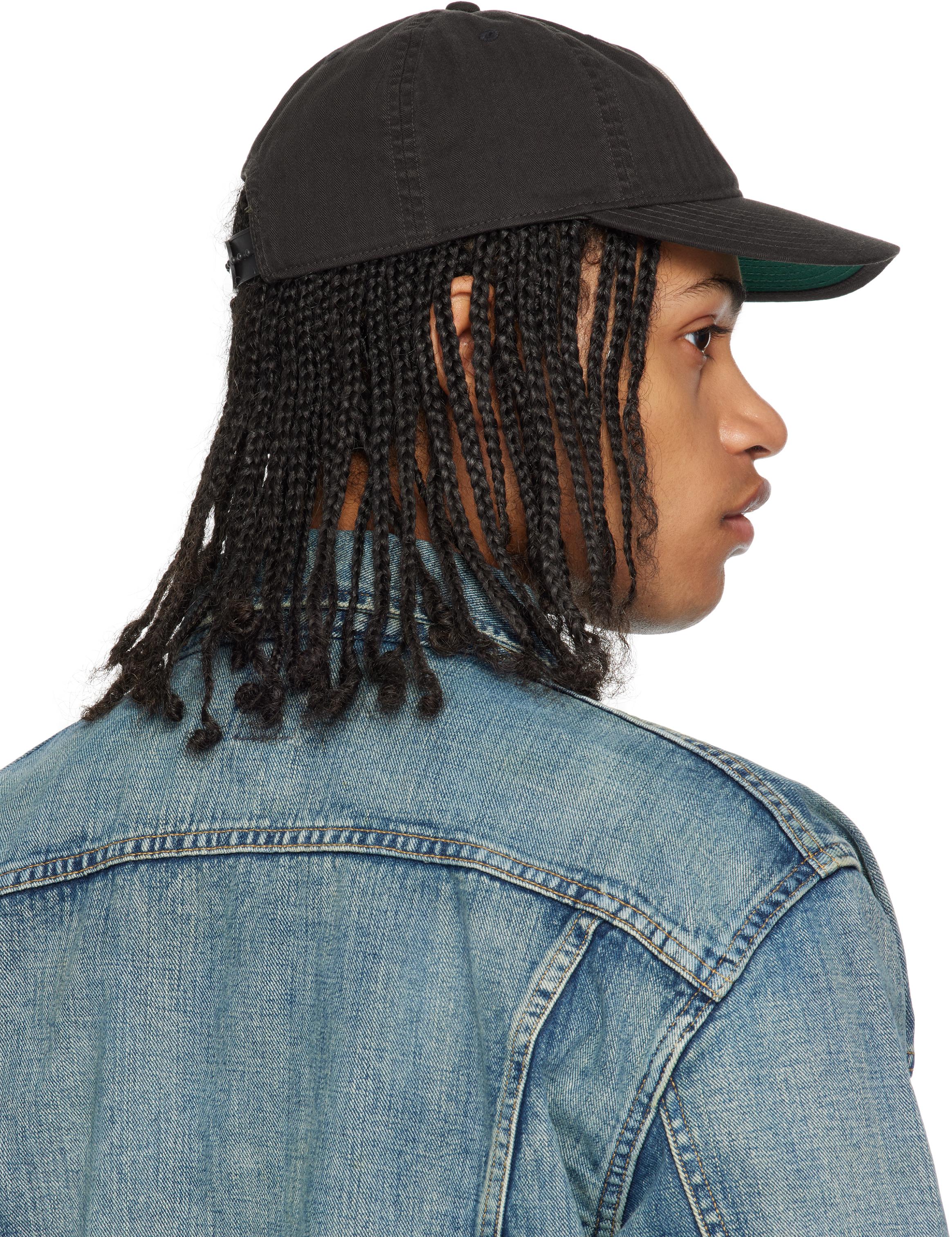 RRL CAP Winged-Logo ツイル ベースボールキャップ メンズ RRL ブラック Winged-Logo ツイル ベースボールキャップ