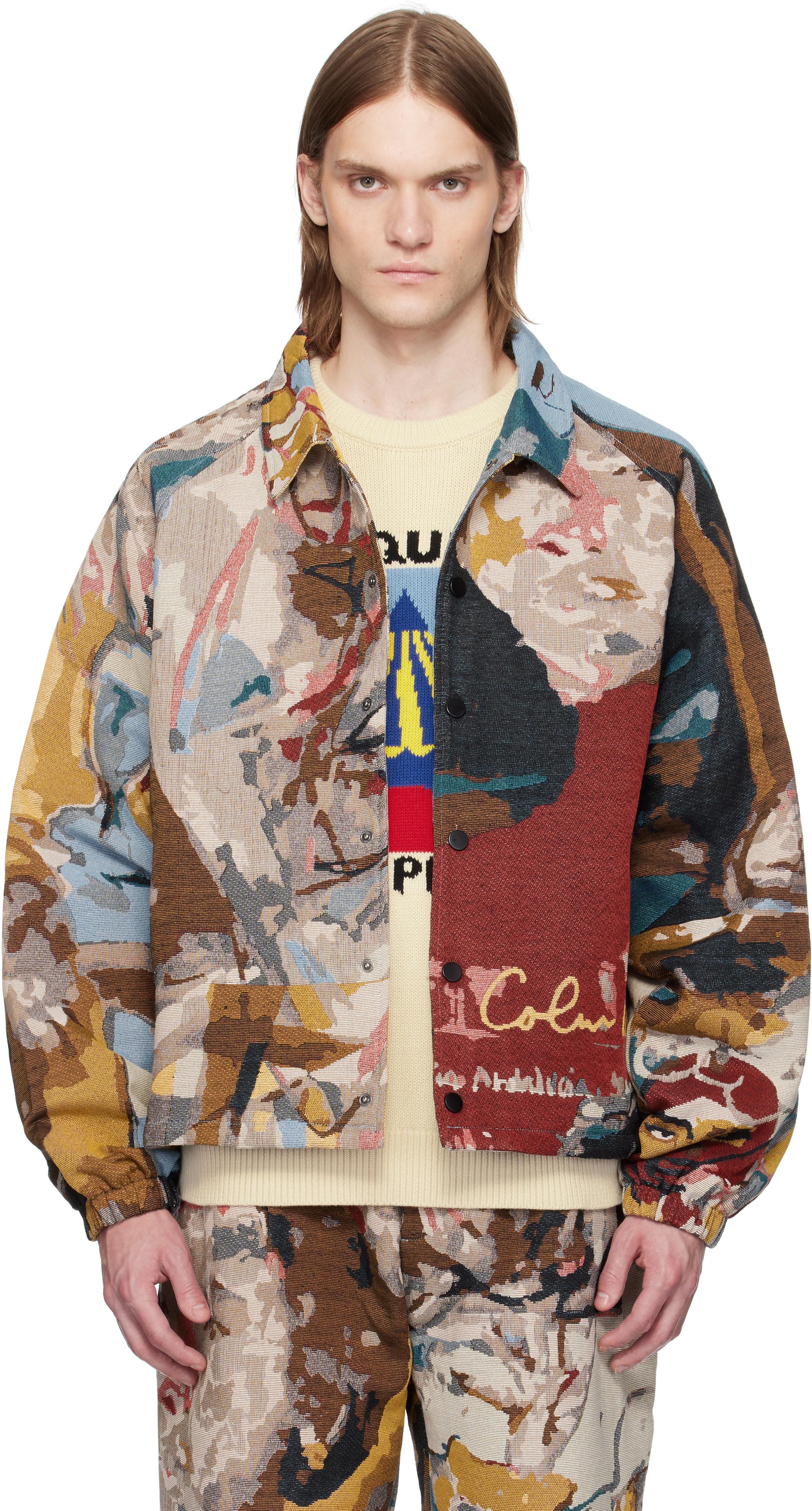 KidSuper Kissing パデッドジャケット キッドスーパー Kissing Puffer [Blue Grey] - KidSuper