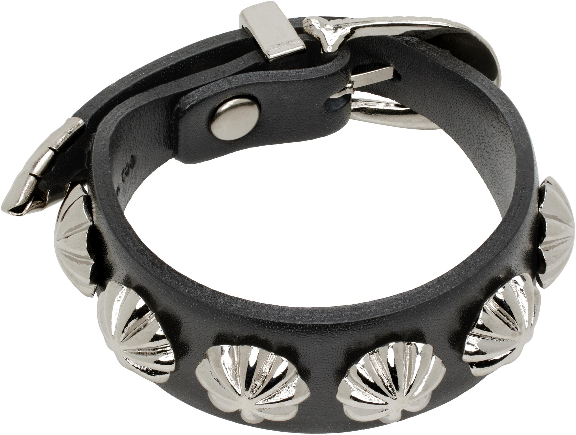【CAMY】 TOGA TOO Concho leather bangle Toga Concho Leather Bangle Bracelet in Black | Lyst
