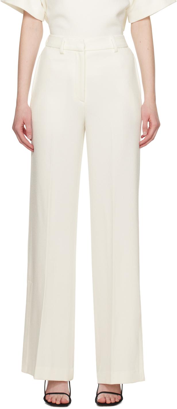 Anine Bing Off- Lyra Trousers in White