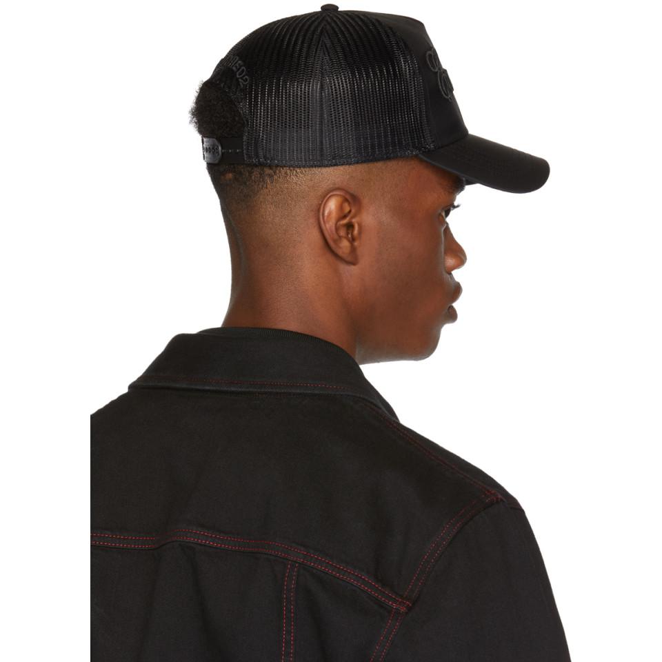 DSquared² Black Mesh Evening Cap for 