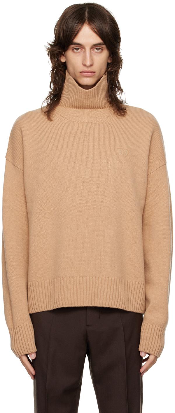 Ami Paris Embossed Ami De C ur Turtleneck in Black for Men Lyst UK