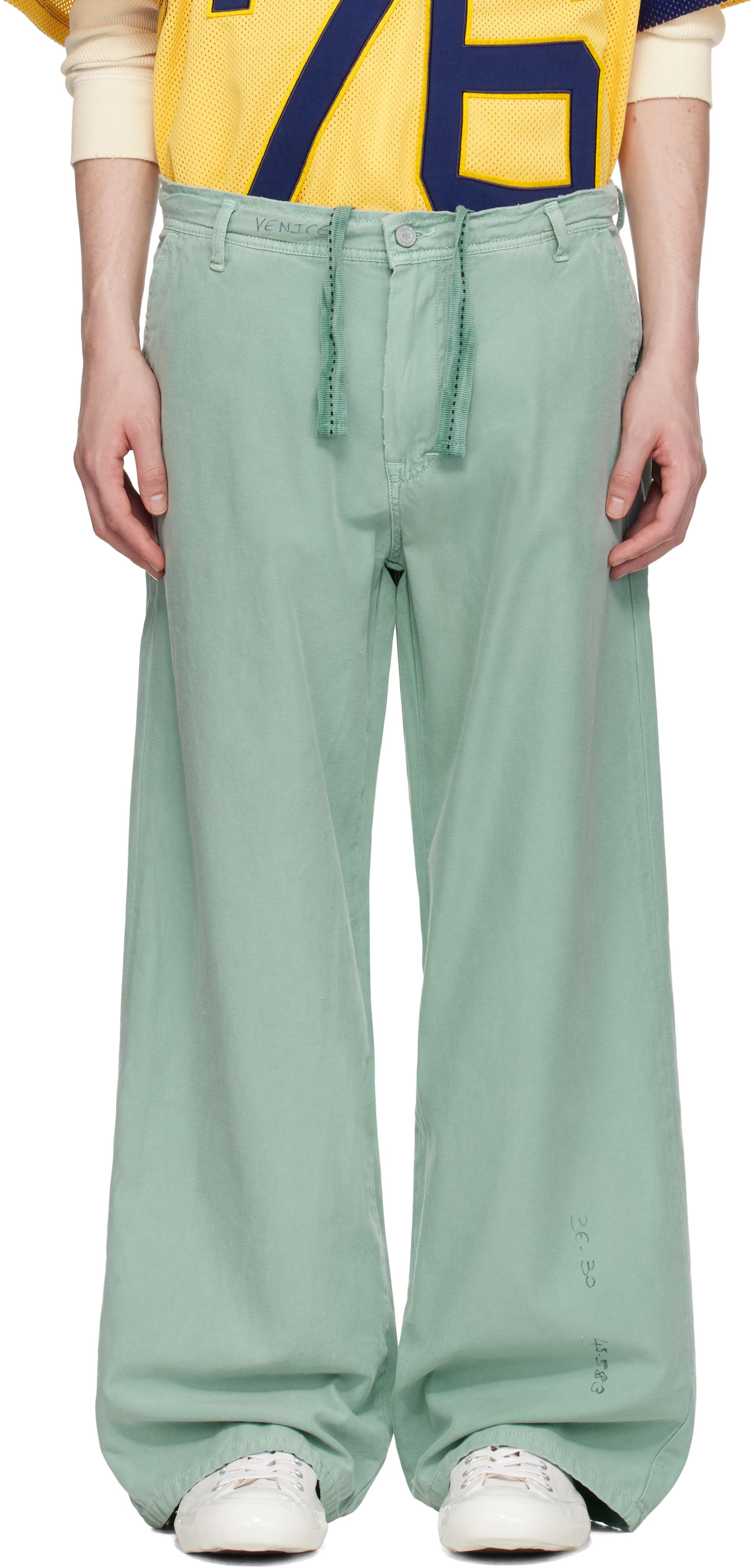 パンツ ERL Printed Cargo Pants / Checker ERLのグレー ブロックチェック カーゴパンツがセール中