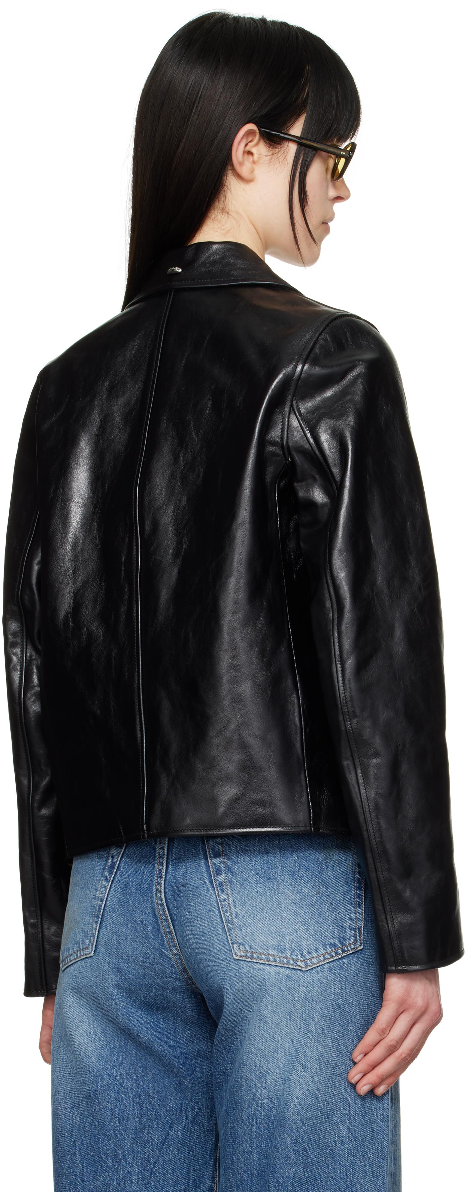 Our Legacy Mini Leather Jacket in Black | Lyst