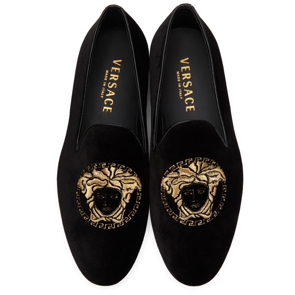 versace velvet shoes