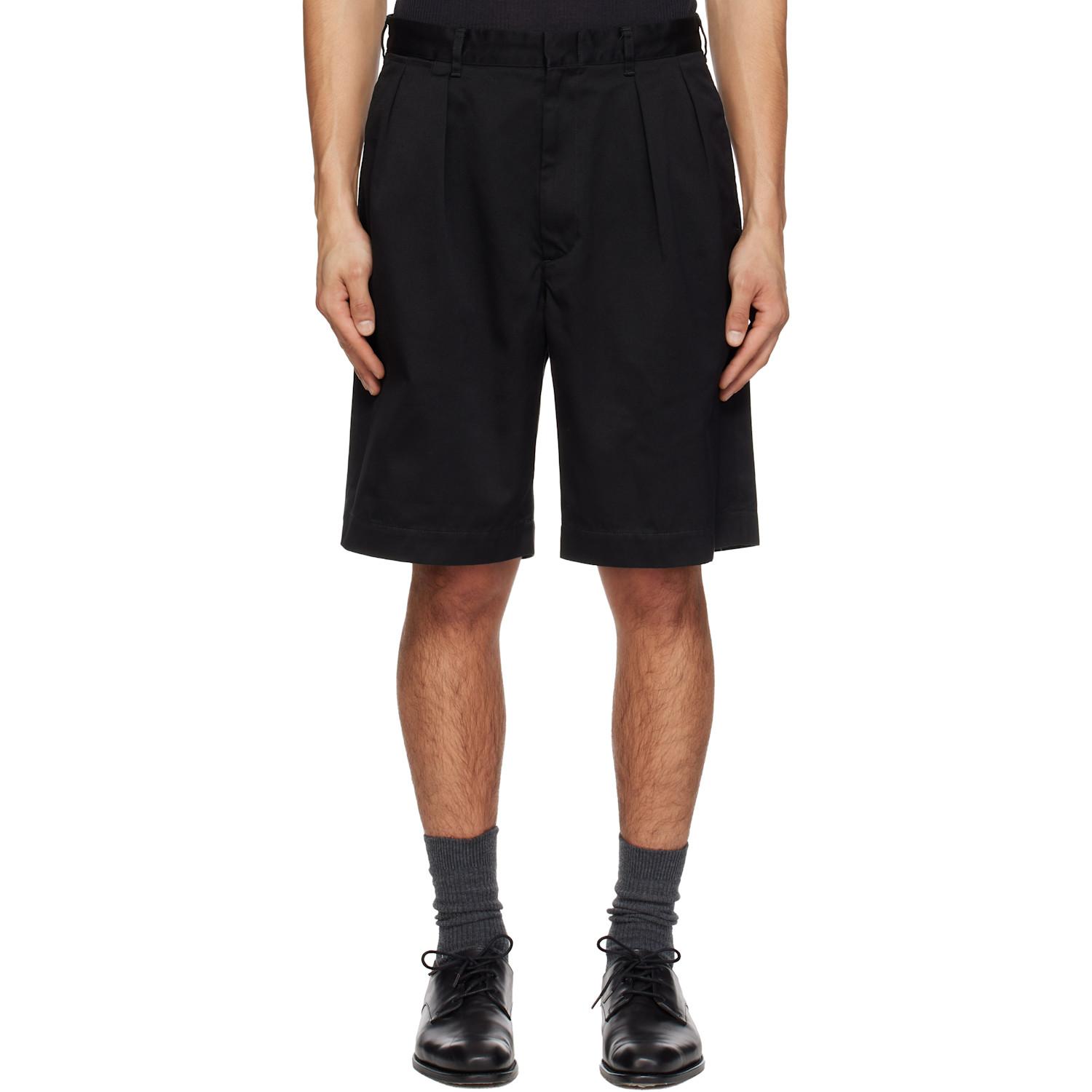 Nanamica Double Pleated Chino Shorts in Black for Men | Lyst