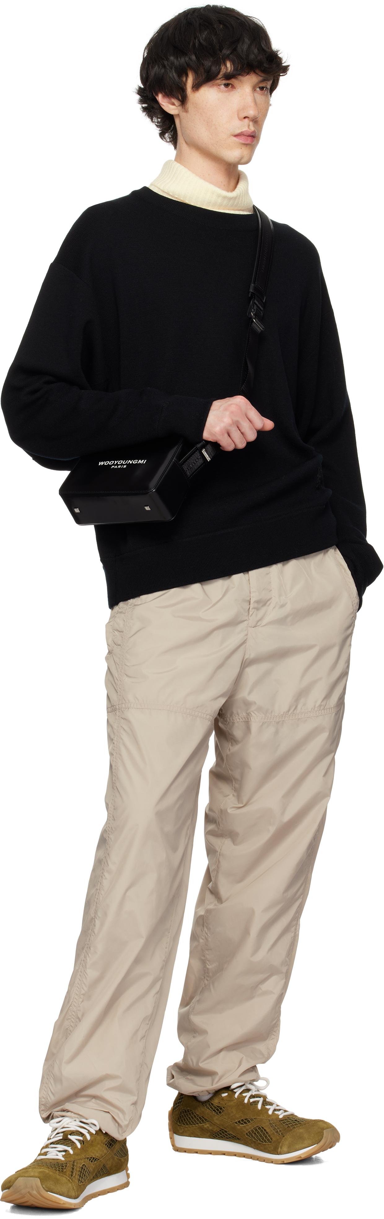 【WOOYOUNGMI】Men's Square Mini Bag Black Square Mini Bag by WOOYOUNGMI on Sale