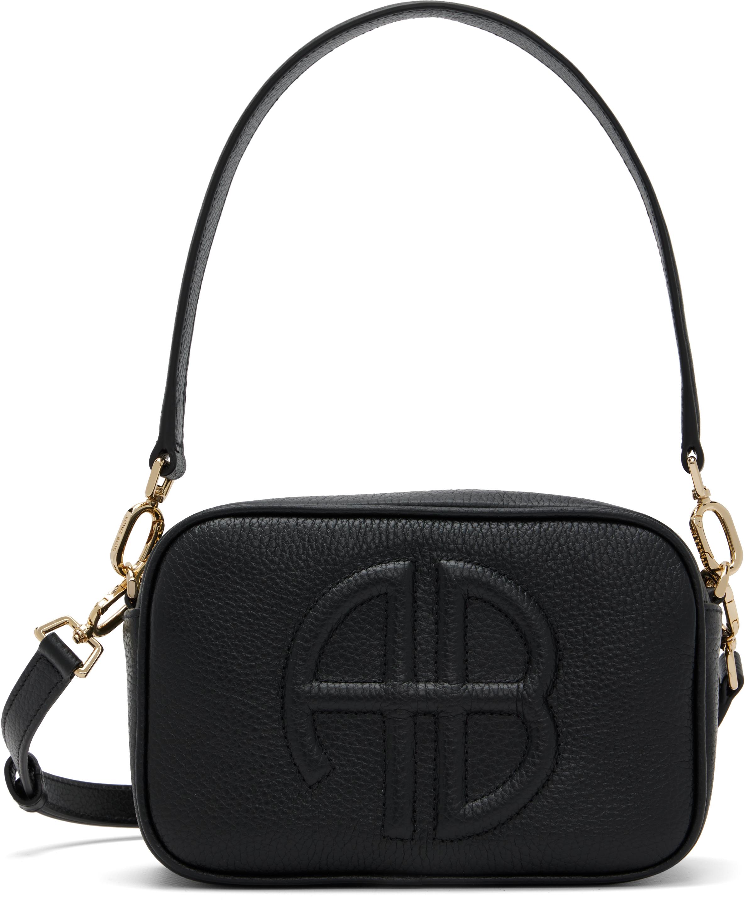 ショルダーバッグ・ポシェット ANINE BING Women Shoulder Bags A1310364000 BLACK Black ANINE BING Elly Crossbody Bag - High-Shine Black