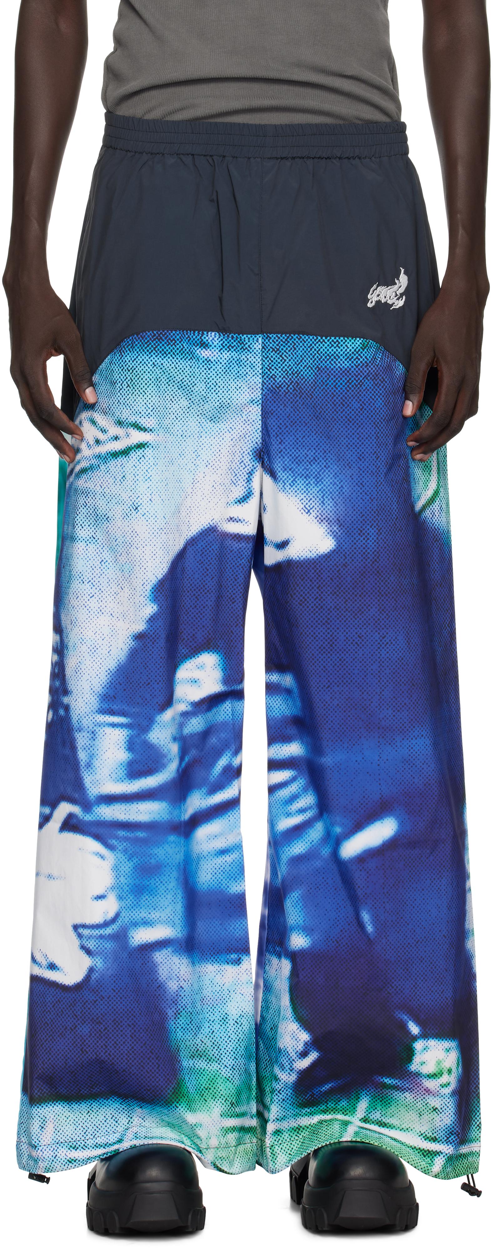 メンズ Gerrit Jacob ブラック タフタ トラックパンツ ブルー | Lyst