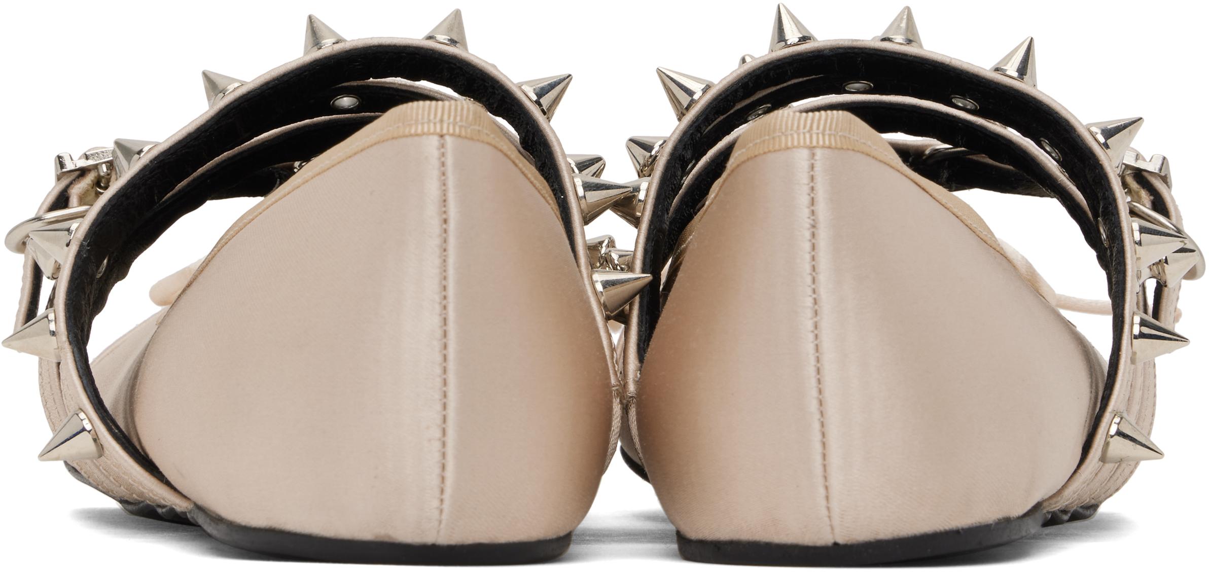 ABRA Spike Ballerina Flats ホワイト 37 ABRA Spike Ballerina Flats ホワイト 37（ABRA SPIKE BALLERINA）