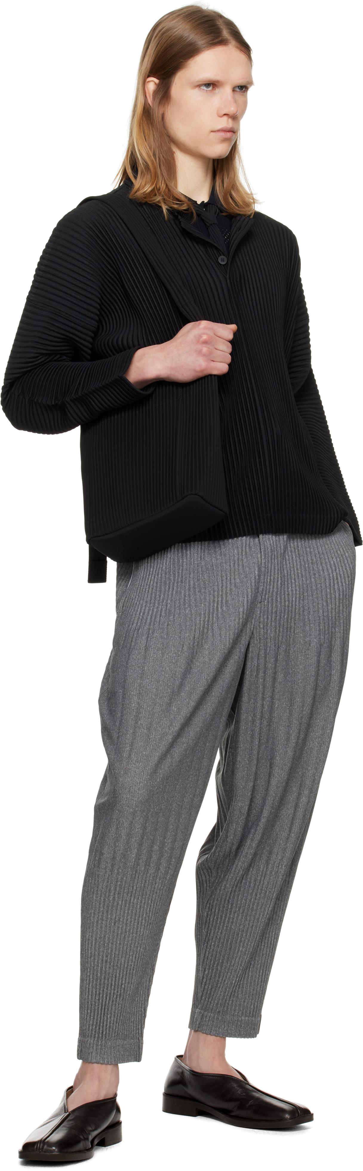 Homme Plissé Issey Miyake Zigzag Tie in Black for Men | Lyst Australia