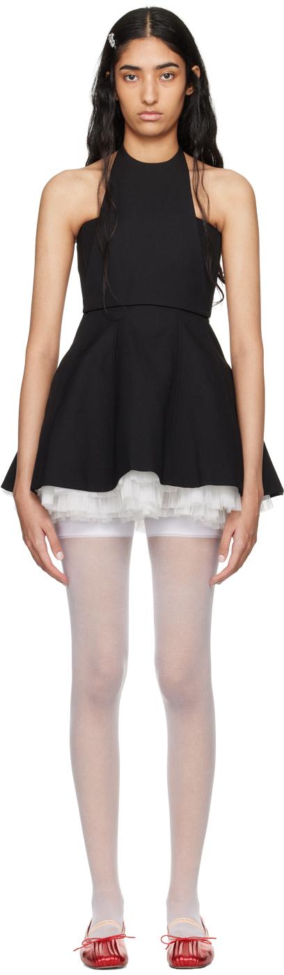【関税込み】Shushu/Tong ブラウン Bowtie Halter ミニドレス ShuShu/Tong Two-piece Minidress in Black | Lyst