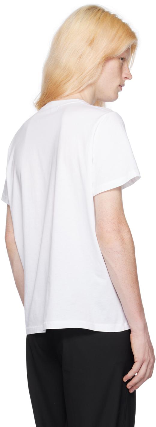 Ganni メンズ ホワイト リラックス Tシャツ Tシャツ Ganni メンズ ホワイト リラックス Tシャツ Tシャツ
