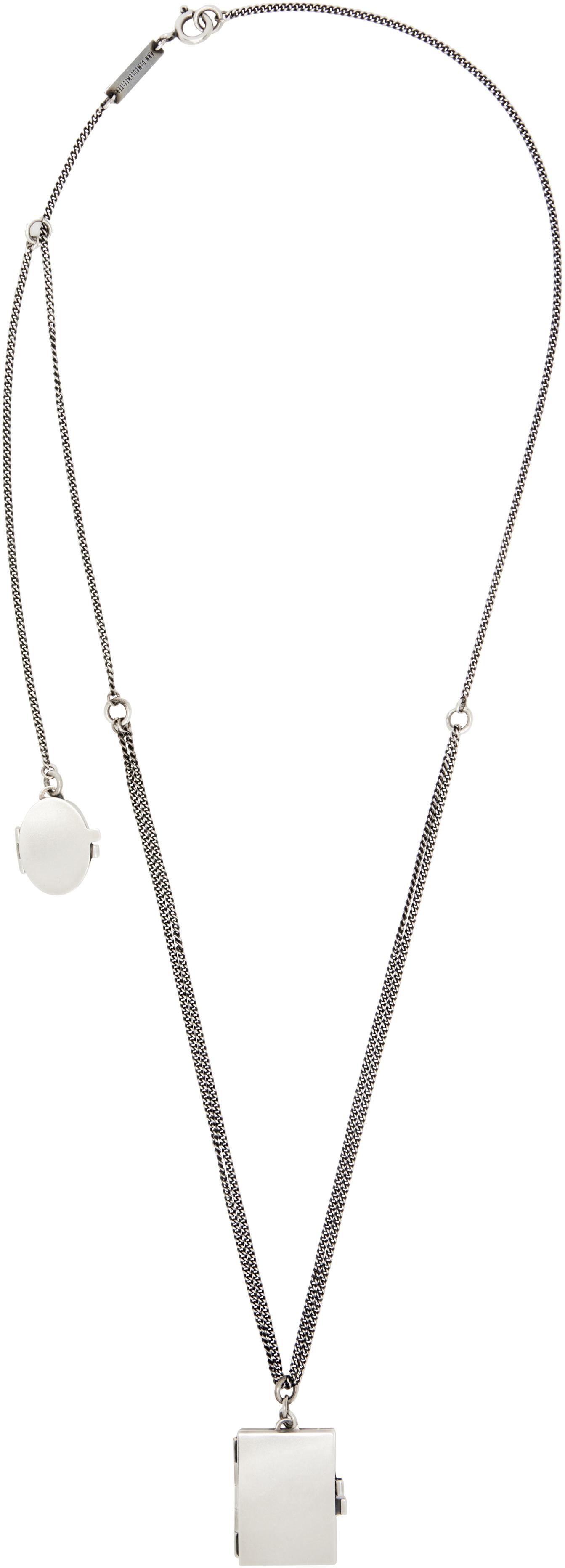 Ann Demeulemeester Apo Memory Photo Holder Necklace in Black | Lyst UK