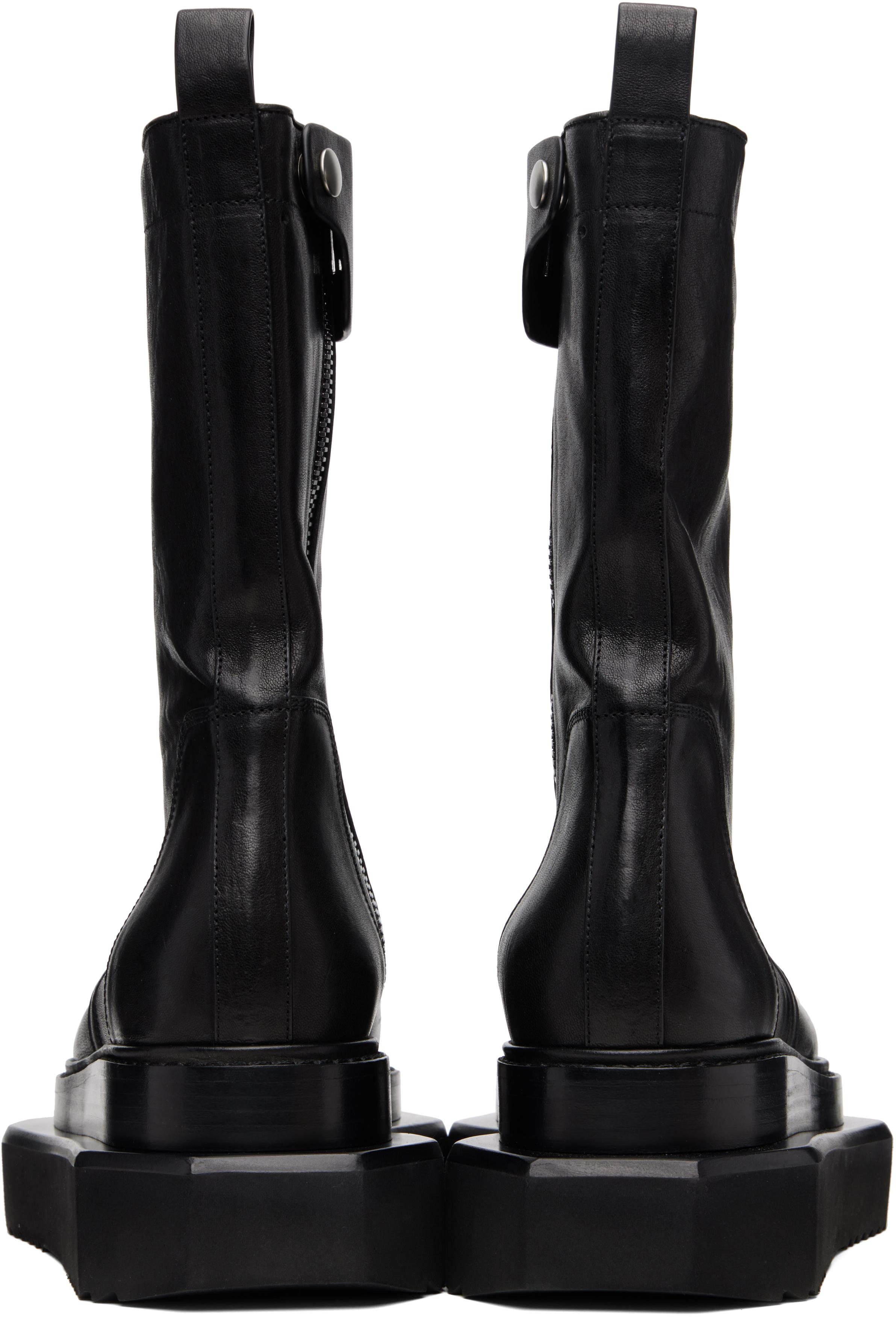 rick owens チェルシーブーツ Rick Owens Beatle Bogun ブーツ | ブラック | FARFETCH JP