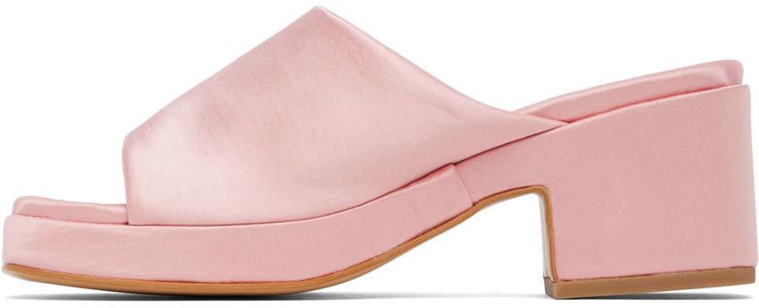Stine Goya Cotton Pink Borage Heeled Sandals | Lyst