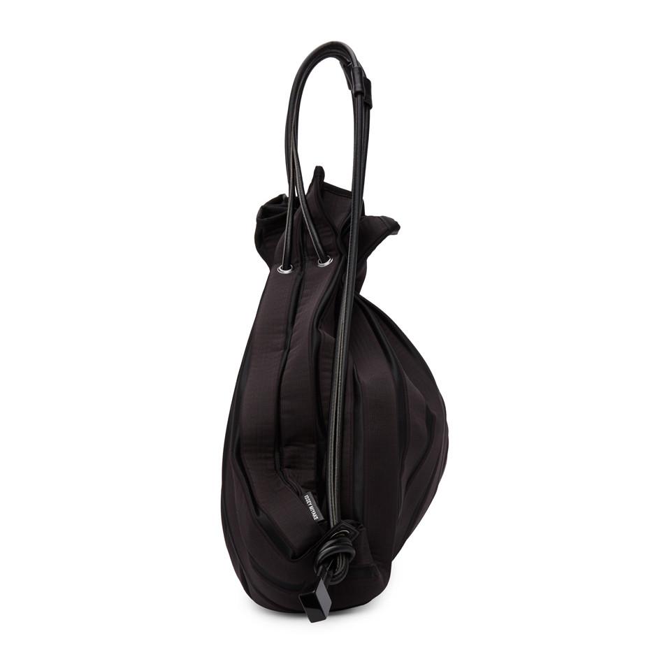 Issey Miyake Black Linear Knit Bag - Lyst